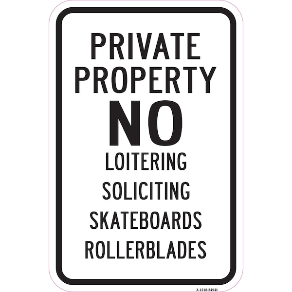 Signmission Safety Sign, 12 in Height, Aluminum, 24941 A-1218-24941 - main